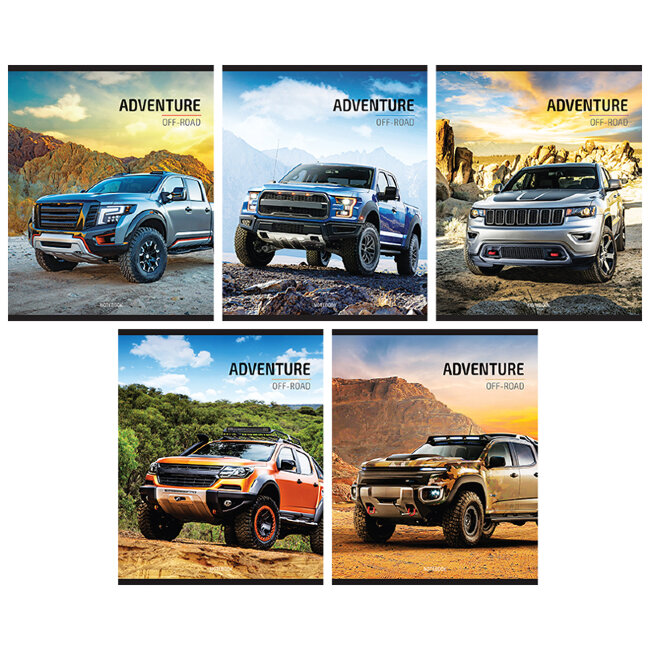 Тетрадь 96л., А5, клетка ArtSpace "Авто. Off-road adventures" Тетрадь 96л., А5, клетка ArtSpace "Авто. Off-road adventures"