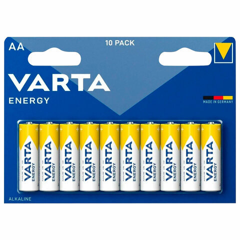 Батарейки алкалиновые "пальчиковые", VARTA ENERGY, АА (LR6, 24А), блистер, 4106229491 Батарейки алкалиновые "пальчиковые", VARTA ENERGY, АА (LR6, 24А), блистер, 4106229491