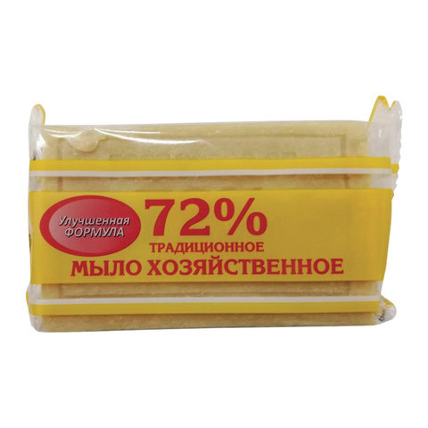 Мыло хозяйственное 72%, 150 г (Меридиан) "Традиционное", в упаковке Мыло хозяйственное 72%, 150 г (Меридиан) "Традиционное", в упаковке