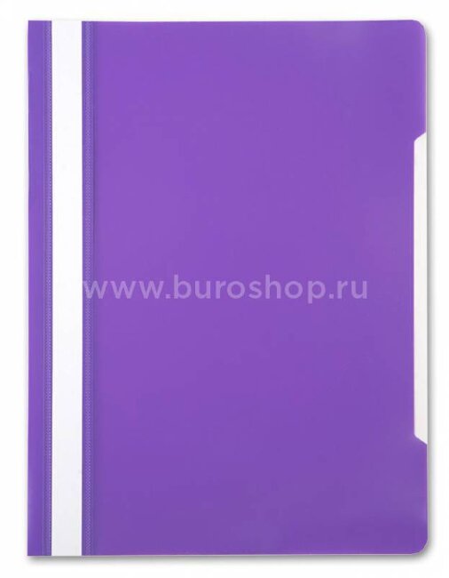 Папка-скоросшиватель Бюрократ -PS20VIO A4 прозрач.верх.лист пластик фиолетовый 0.12/0.16 