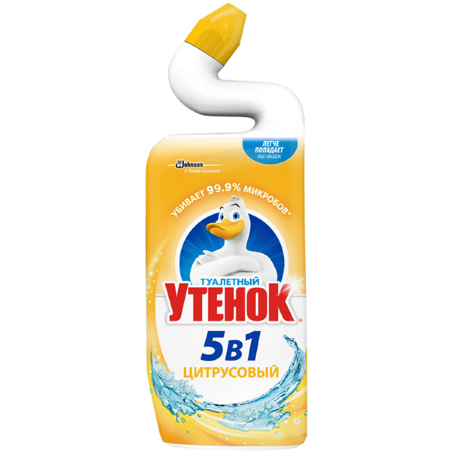 Средство для туалета Туалетный утенок "Цитрус", 5в1, 500мл Средство для туалета Туалетный утенок "Цитрус", 5в1, 500мл