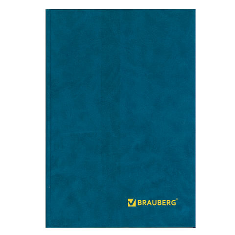 Книга учета 160 л., клетка, твердая, бумвинил, блок офсет, А4 (200х290 мм), BRAUBERG, 130182 Книга учета 160 л., клетка, твердая, бумвинил, блок офсет, А4 (200х290 мм), BRAUBERG, 130182